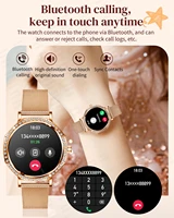 Montre connectée Ultra fine pour femmes, écran d'affichage toujours de l'heure, Bracelet de sport, appel Bluetooth, mode, meilleur cadeau, 2026 4