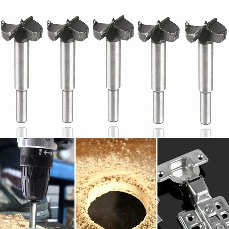 

1pcs 15-100mm Wood Drill Bit Self Centering Hole Saw Cutter Wood Hole Drilling Tools Woodworking Hole Opener Forstner Drill Bits