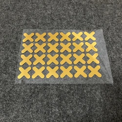 Motorcycle & Bicycle DIY Decorative Sticker Decals - Creative Customization Accessories (Brushed Gold  B1)