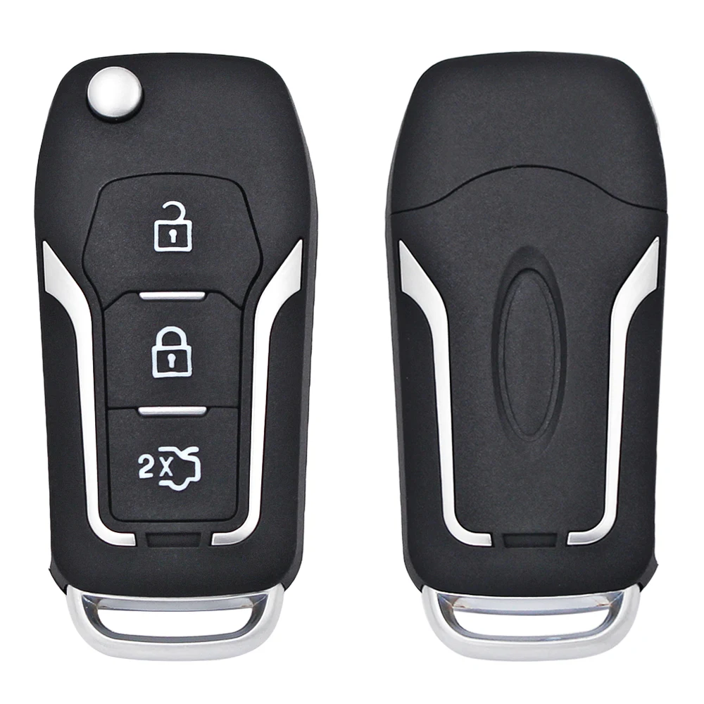3 Buttons Folding Remote Key Shell Case For Ford C Max S Galaxy Focus Fiesta Ecosport Kuga Escape F021/ HU101 Blade