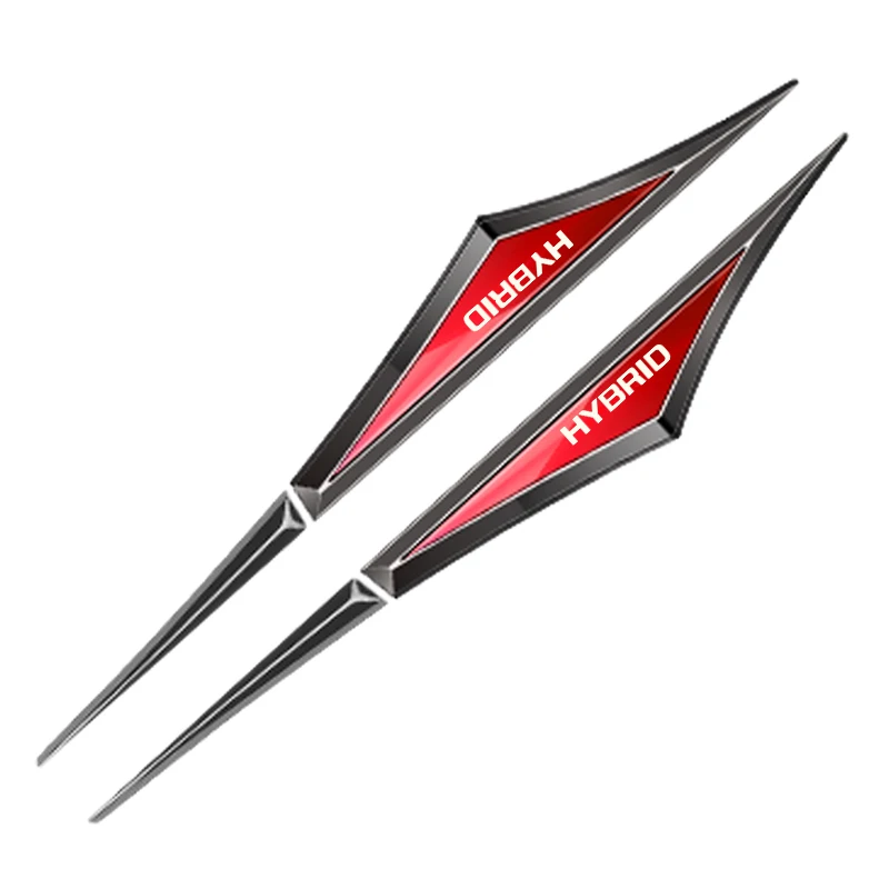 Set of 2 3D Alloy Car Stickers - Universal Car Accessories