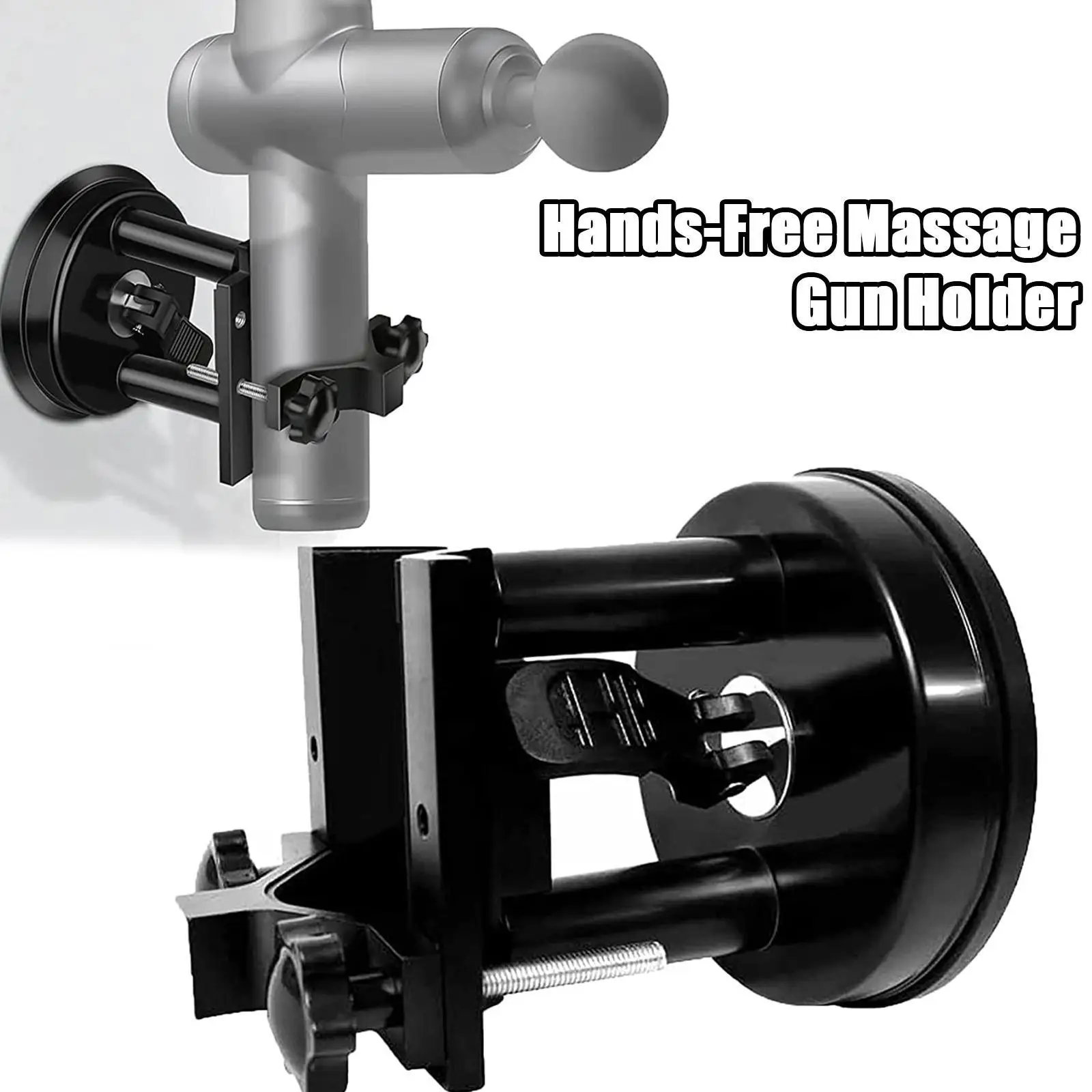 

Adsorption Massage Gun Bracket Hands Free Back Shoulder Hip Deep Tissue Massager Gun Holder