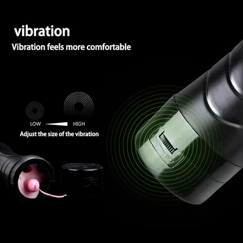 Vibrating Male Masturbation Sex Machines Toys for Men Erotic Masturbator Cup Realistic Vagina Pocket Pussy Blowjob Stroker 3