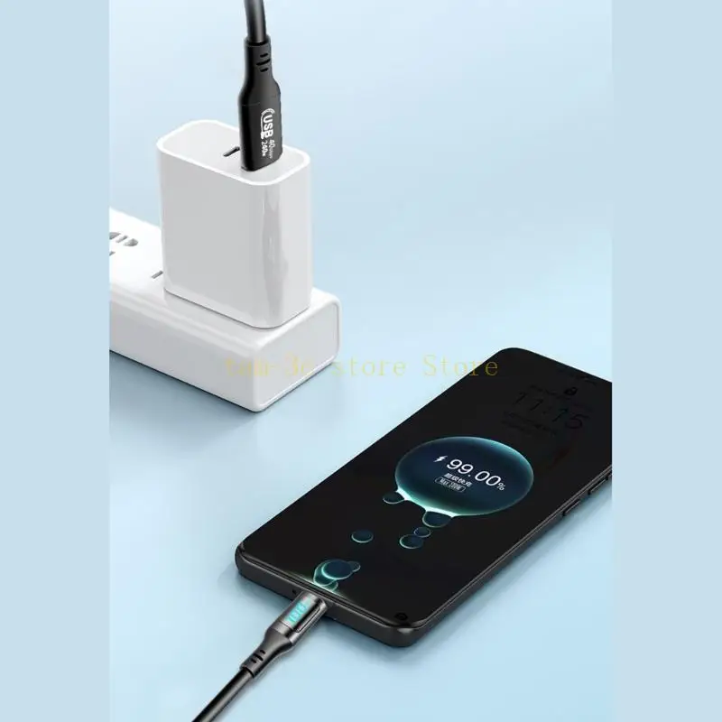 

PD240W Кабель USB C — Type C, 5 А, провод быстрой зарядки с цифровым дисплеем, телефонный провод для передачи данных D0UA