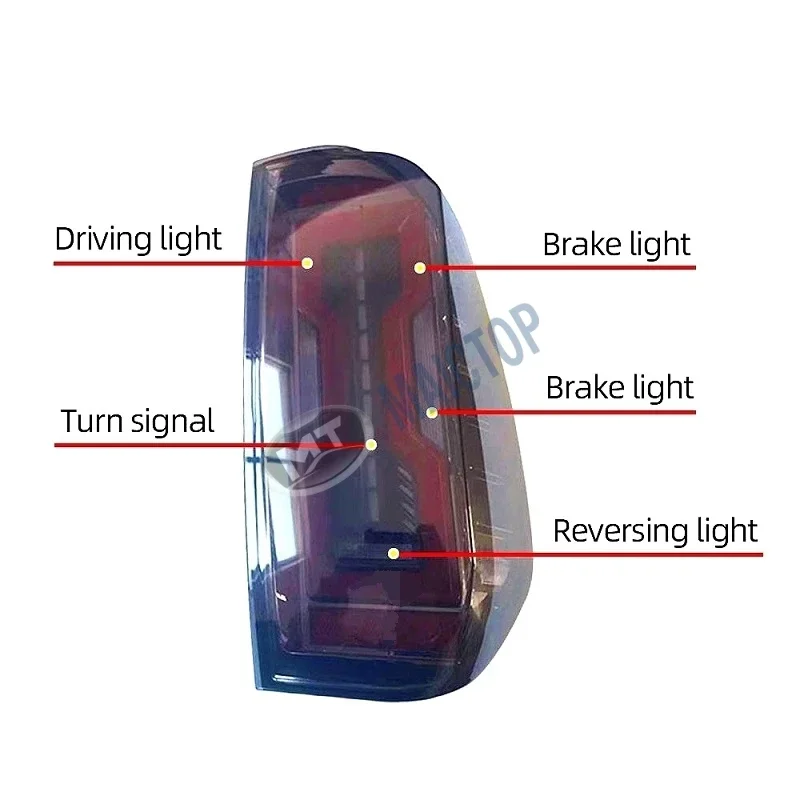 Car Modified Smoke Led Rear Tail Light Lamp For Tundra 2014- Taillight Turn Signal Lights