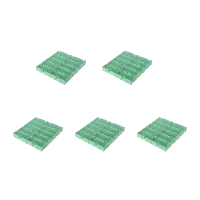5set Mini SMT Electronic Box IC Electronic Components Storage for Case 75x31.5x21 5
