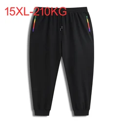 High quality spring Autumn men sweatpants sports pants plus size 9XL 11XL 12XL 7XL 14XL 15XL oversize casual elasticity pants