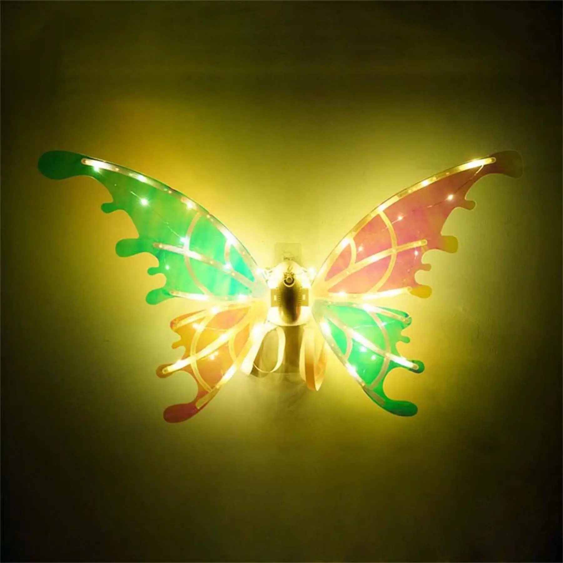 Colorful Wings glittery dress up LED angel butterfly wings for girls and women perfect for Halloween cosplay and bir