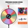 VEVOR 18 Inch Tabletop Color Prize Wheel with Folding Tripod Floor Stand 14 Slots Dry Erase for Win Fortune Spinning Stand Game 3