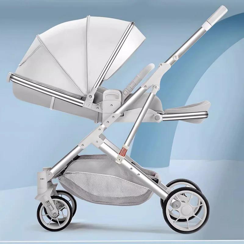 Lightweight High-view Trolley Two-way Baby Carriage Newborn Baby Stroller Multifunctional Folding Stroller