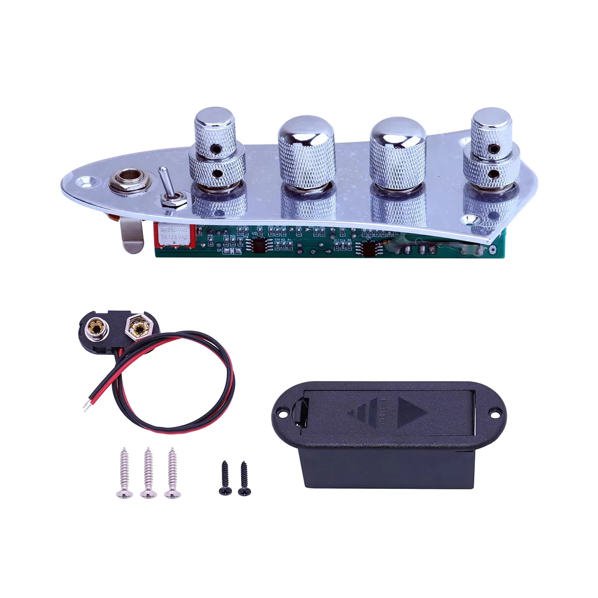 5 Jazz Jb Piastra Di Controllo Cablata Caricata Con Bassi Per 4/5 Parti Di Corde Jb-08Cr