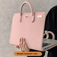 Nouveau sac de Protection pour ordinateur 13/14/15.6/16 pouces, sac d'ordinateur combiné et étui de Protection, sac pour ordinateur portable rose 1