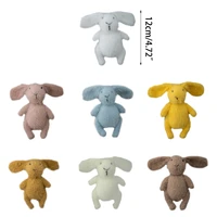 Newborn Photography Props Bunny Doll Knitted Mohair Cartoon Rabbit Doll Toy Fotografia Accessory Studio Shoots Photo Props 6