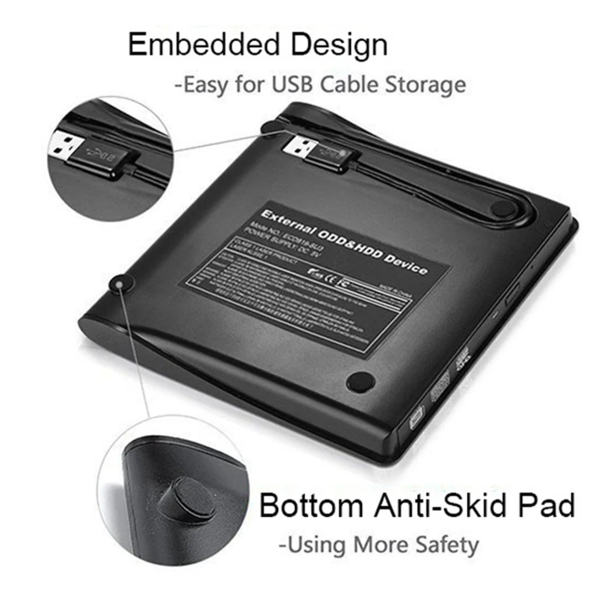 USB 3.0 Slim External DVD RW CD Writer Drive Burner Reader Player Optical Drives For Laptop PC Dvd Burner Dvd Portatil Dvd Player Cd Player