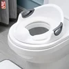 Baby Potty Training Toilet Seat with Soft Cushion Handles, Haute Collection, Double Anti-Slip Design and Splash Guard 1