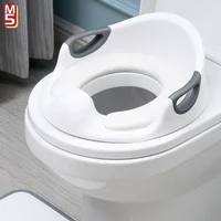 Baby Potty Training Toilet Seat with Soft Cushion Handles, Haute Collection, Double Anti-Slip Design and Splash Guard 1