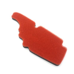 Premium Motorcycle Air Filter (Black  red)