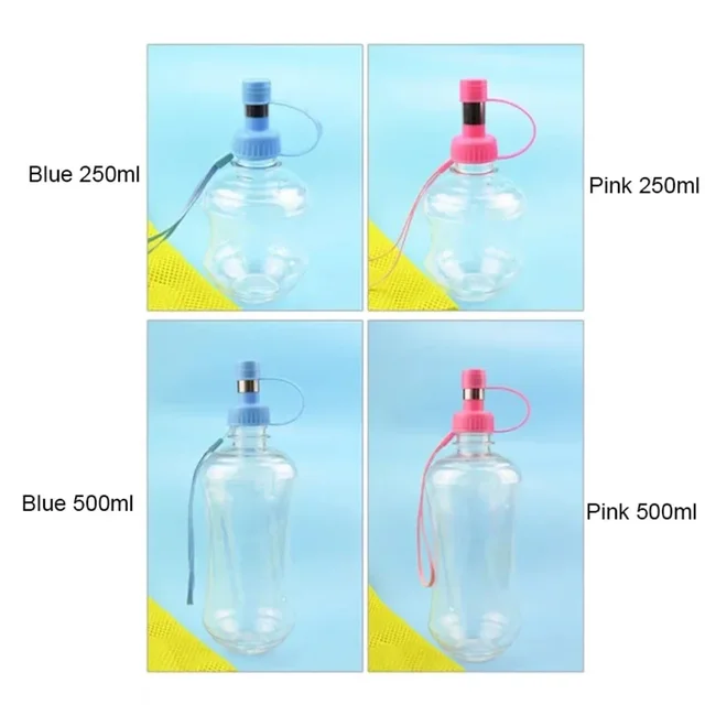 250ml 500ml Sport Pet Dog Water Bottle For Kitten Cat Drinking Fountain Automatic Slow Water Dispenser Plastic Travel Dog Bowl 5