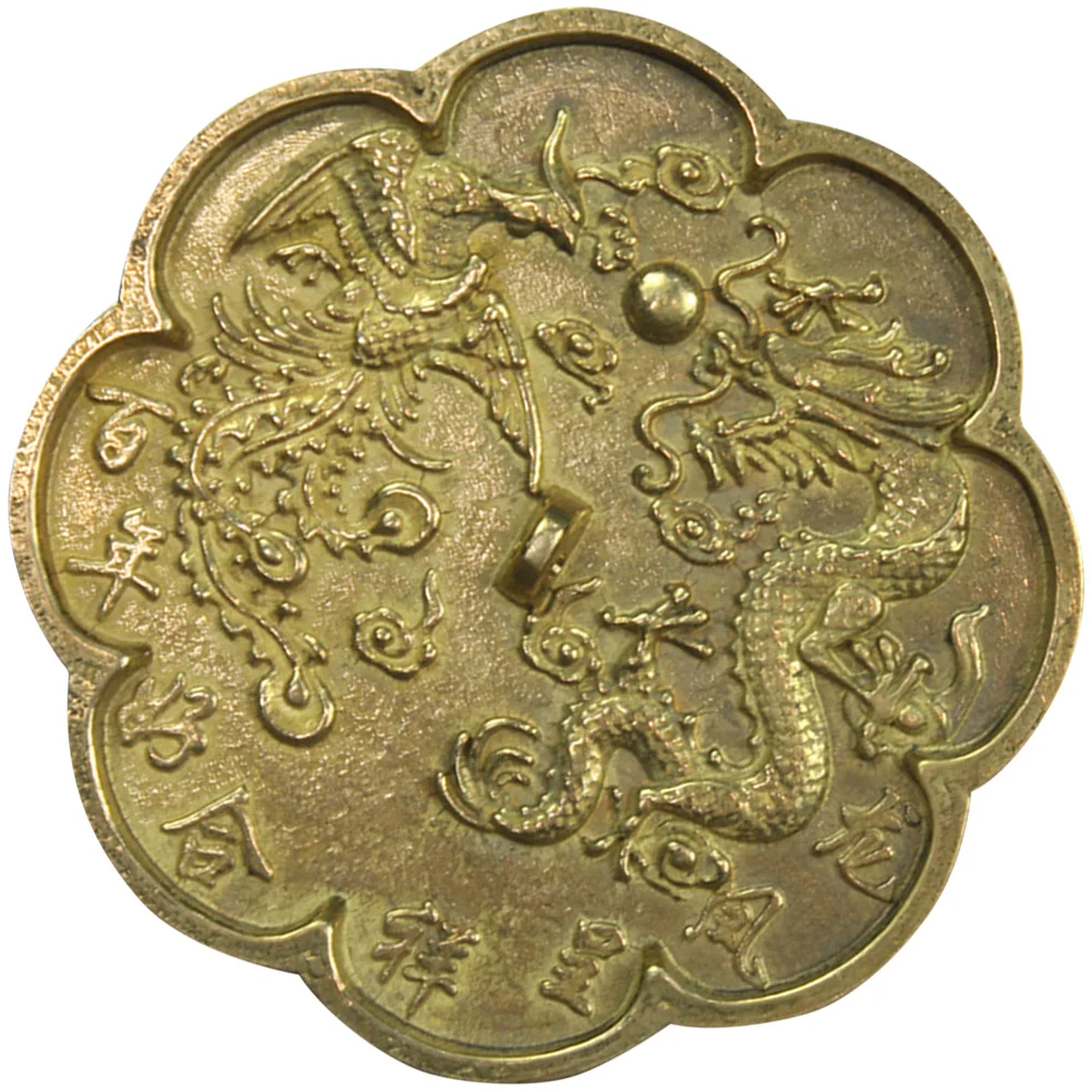Bronze Mirror Copper Crafts Chinese Brass Wall Bagua Decoration Housewarming Gift Style Bodhi Pendant Auspicious Home