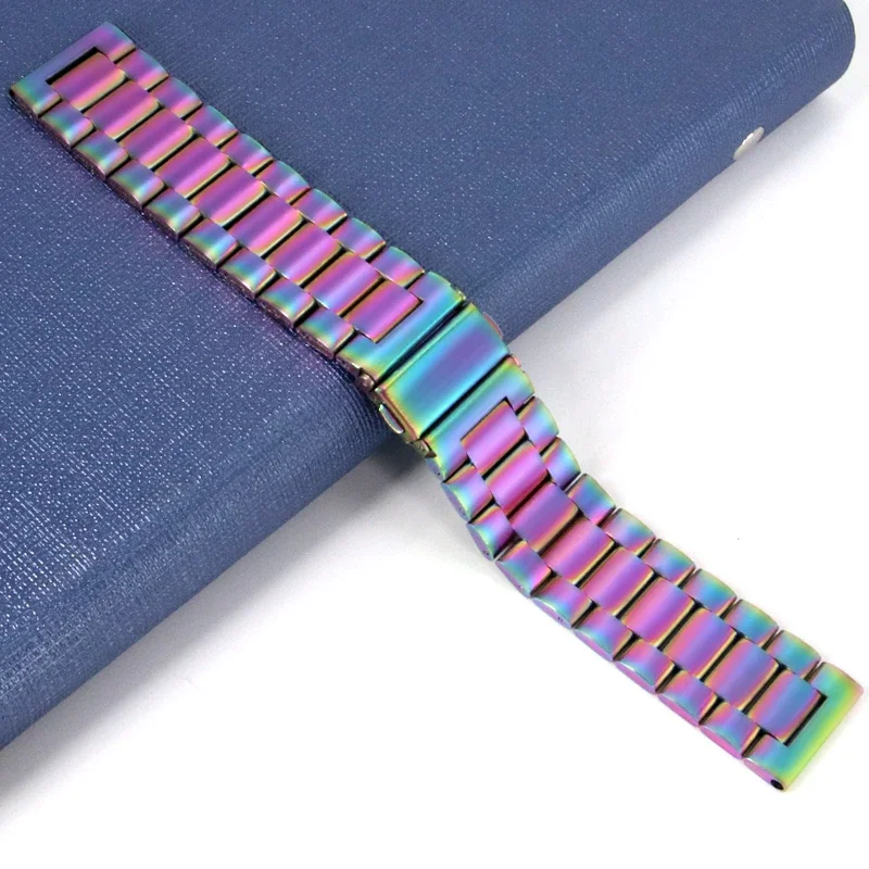 Universal Stainless Steel Watch Strap – Adjustable 18-24mm Width