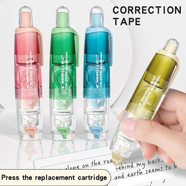 4 pieces of correction tape, with 10 replaceable cores, and a large capacity combination pack with an additional sticker 1