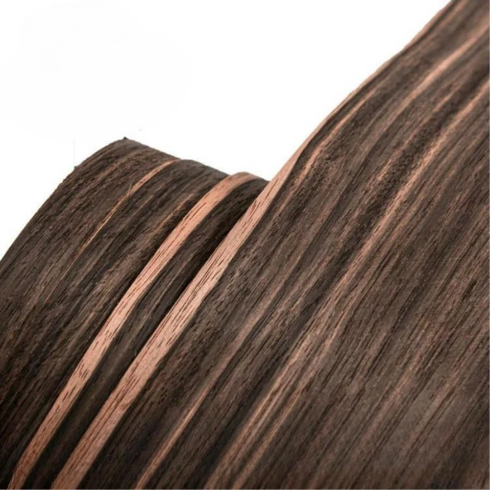 Natural Genuine Black Indonesian Ebony Veneer Furniture Wood Veneer about Thick 0.5MM