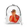 Hip Hop Youthful Bad bunny Notebook School Bags Notebook Backpacks 3D Print Oxford Waterproof Key Chain Small Travel Bags 4