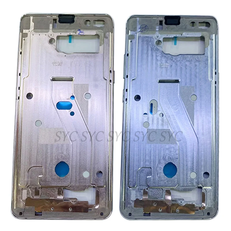 Panneau de plaque de lunette LCD pour Samsung S10 5G G977, boîtier de cadre moyen, pièces de réparation de cadre LCD en métal de téléphone