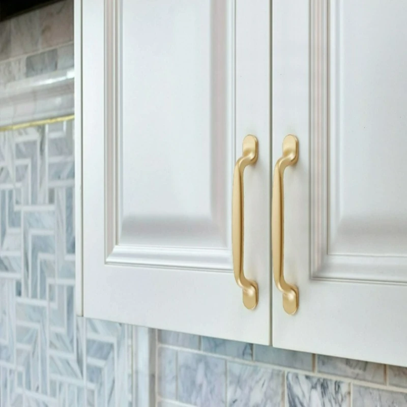 Luxury Cabinet Handles Modern Kitchen Cupboard Pull Aluminum Alloy Drawer Pulls Wardrobe Door Handle Furniture Hardware 4
