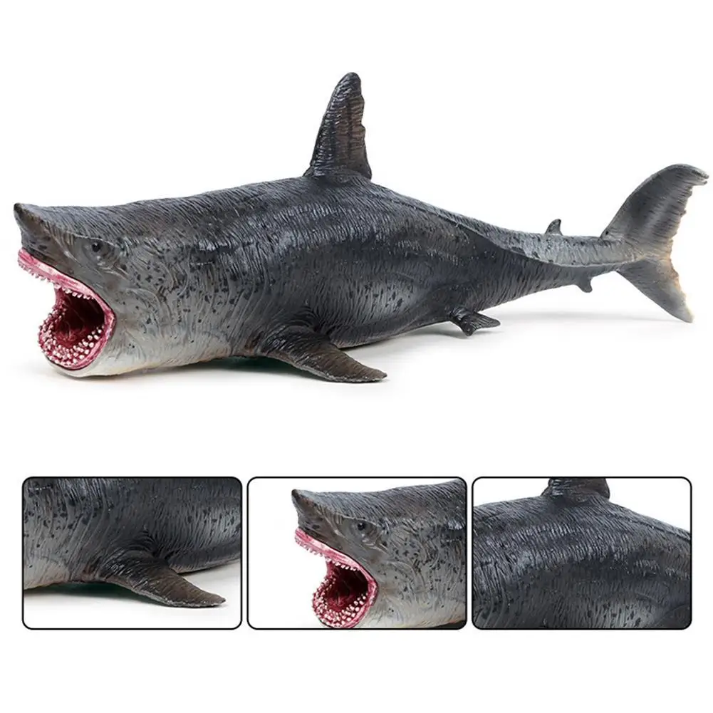 Marine Sea Life Classic Ocean Animals Megalodon Shark Action Figure Model Collection Toy For Kids Gift Educational Learning Gift 3