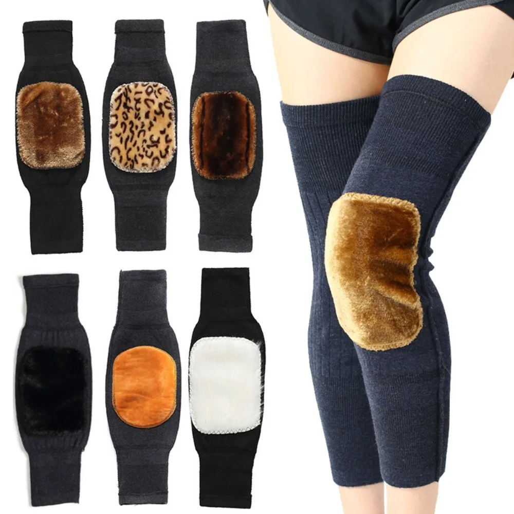 

Warm Winter Knee Brace Thermal Wraps Support Coldproof Thicken Knee Sleeve Soft Leg Warmer Cycling Ski Running