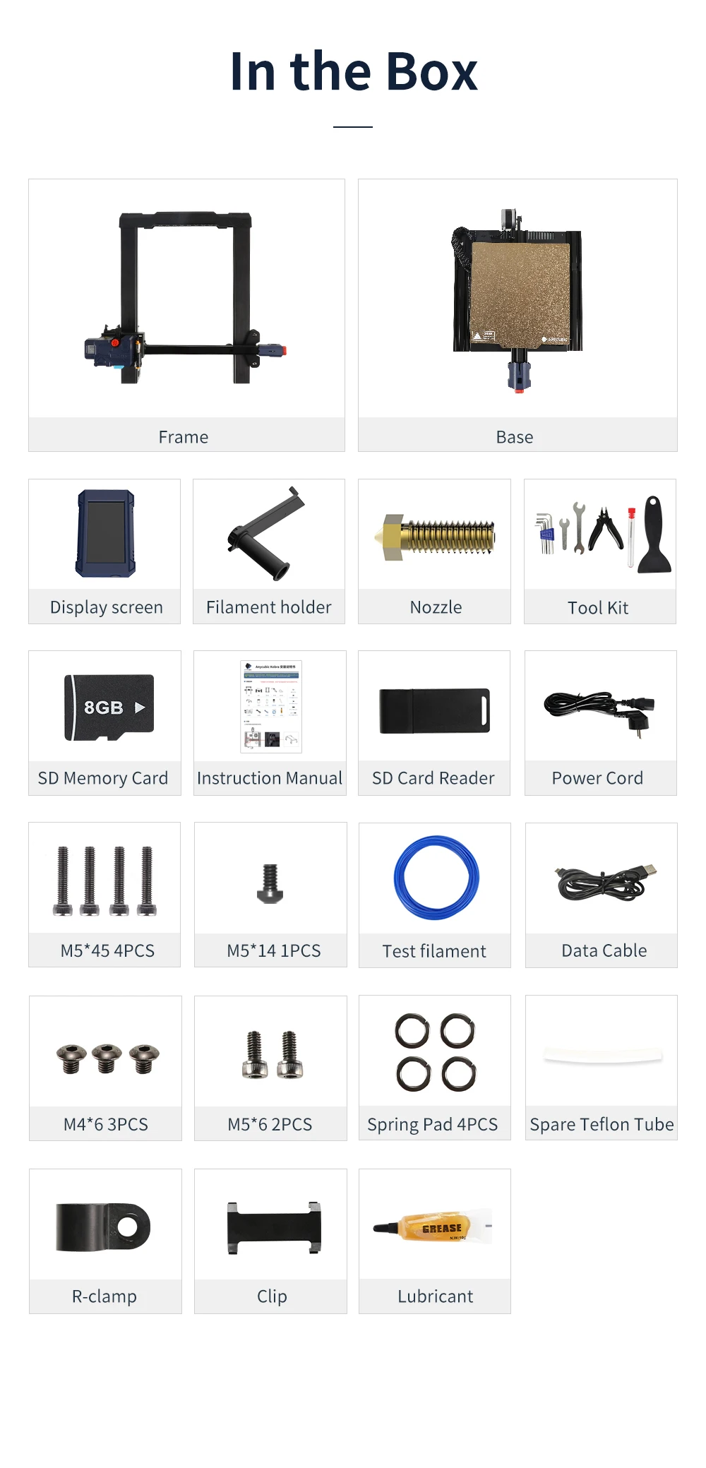 FDM Series ANYCUBIC 3D Printer Vyper Mega S Mega X Mega Pro Chiron Kobra Kobra Max Large Size Auto-levelling 3d Printers