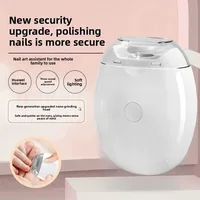 Coupe-ongles électrique 2 en 1 avec lumière LED, lime à ongles automatique, outil de manucure miniature pour bébé, soin des ongles 1
