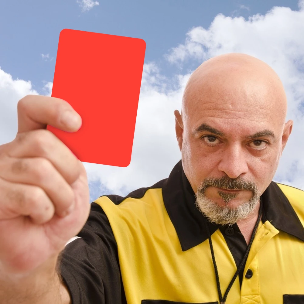 PVC Soccer Referee Red Yellow Cards 1-50PCS 8x11cm for Football Match Training