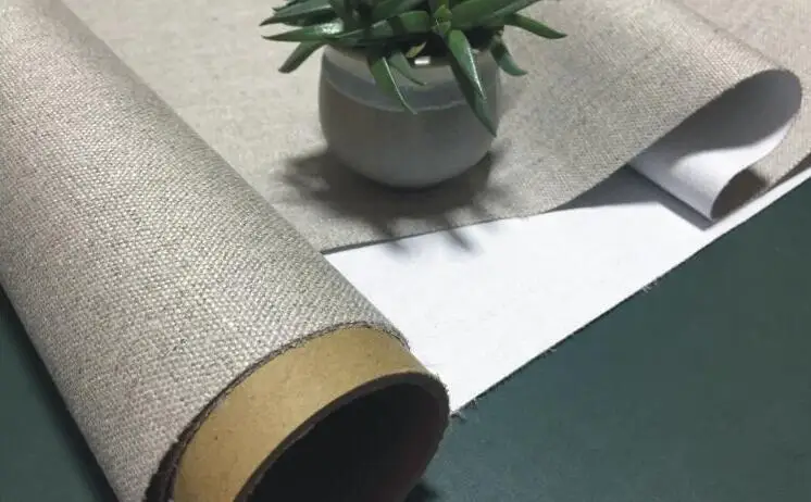 550g pure rain linen artist primed canvas roll Medium texture with top grade qualily 5 meters long