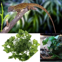 Vigne artificielle pour escalade de reptiles,plantes avec feuilles pour le repos des lézards et des caméléons, terrarium de décoration 2