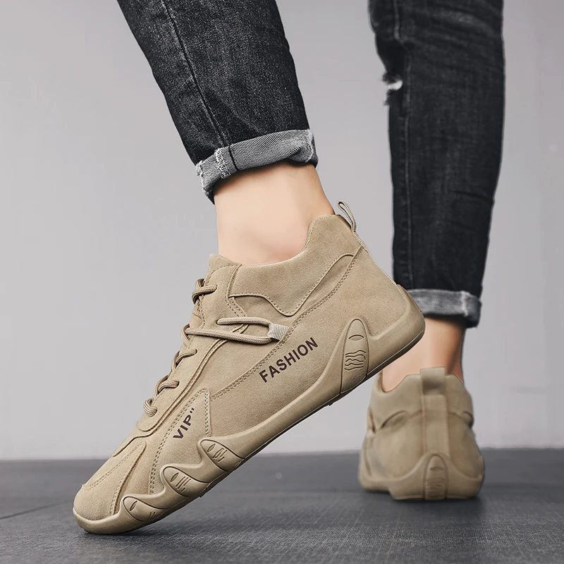 Men's Autumn Wear-Resistant Sneakers - Lightweight, Anti-Slip, Casual Trendy Footwear