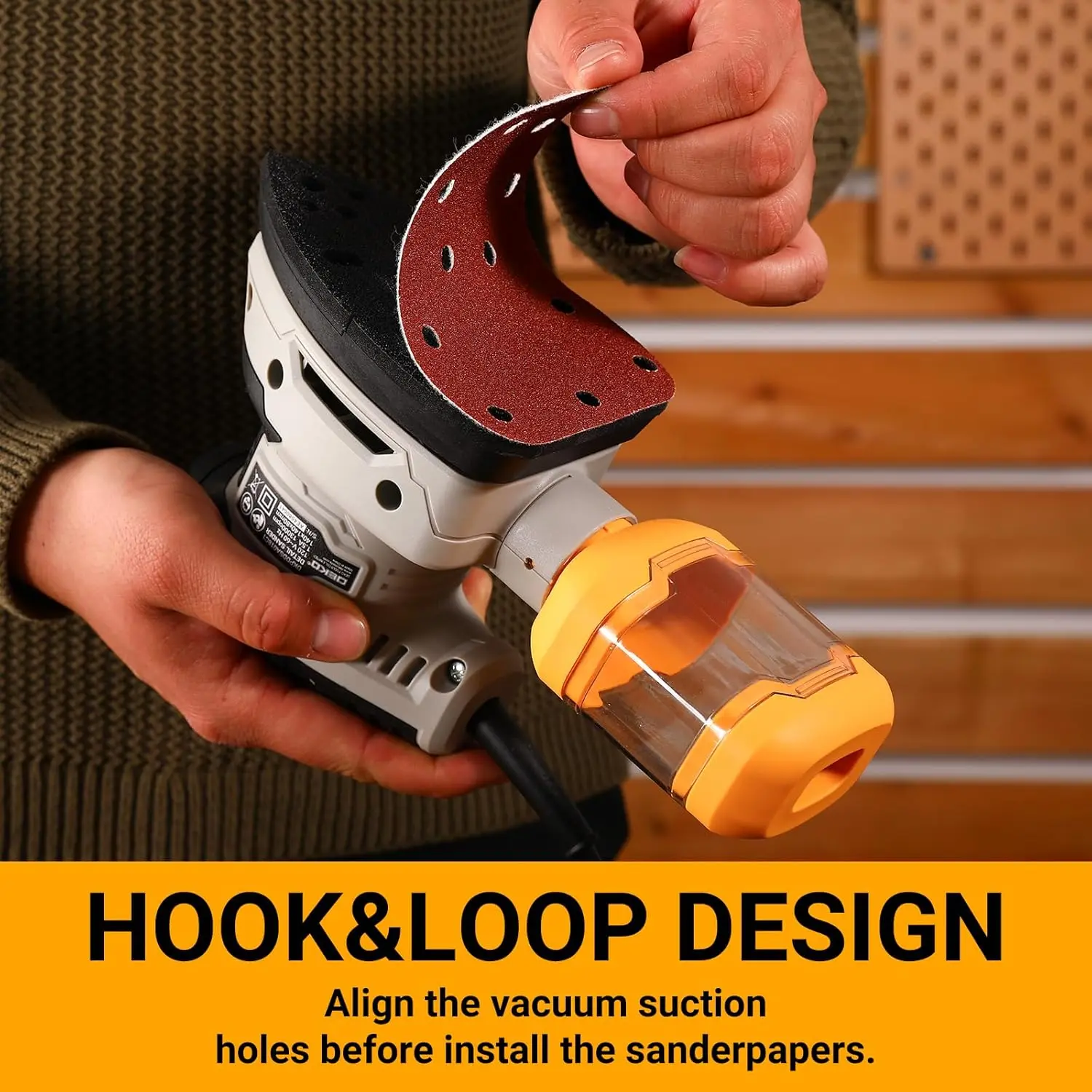 Electric Multi Function Mouse Sander Tool with Dust Collector