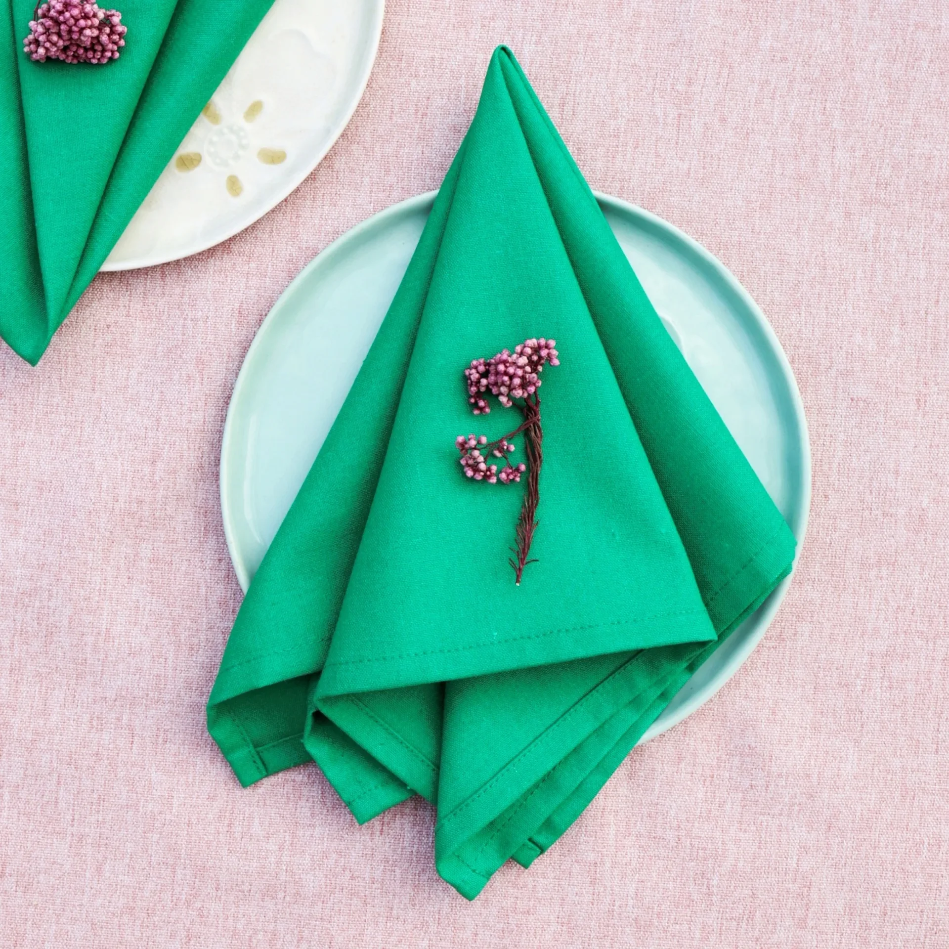 Servilletas Decoración Mesa 10 Servilletas De Lino Y Algodón 40x40 Cm -  Reutilizables, Lavables - Para Mesas, Bodas,, image size:1920x1920