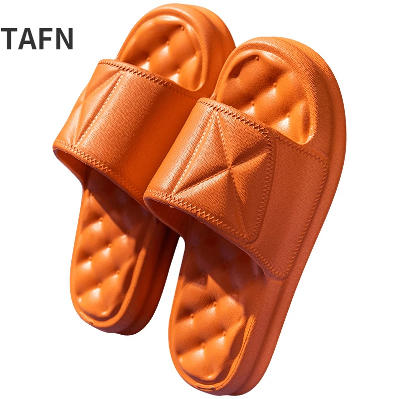 

2022 New Fashion Slippers Summer Indoor Couples Non-slip Home Bathroom Sandals Women Thick Soles Home Men's Sandals Sandals