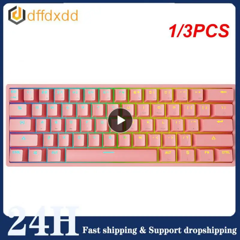 

1/3PCS Royal Kludge RK71 Wireless Mechanical Keyboard 70% RGB Backlit 71 Keys Tri-Mode BT/2.4G/USB Gaming Keyboard