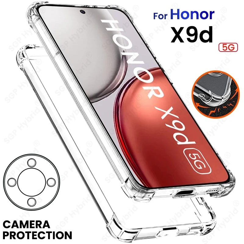 Clear Crystal Soft Silicone Shockproof Case with Airbag Protection