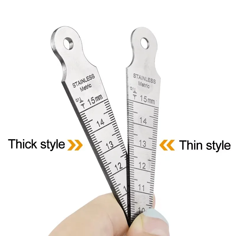 Stainless Steel Gap Gauge Aperture Taper Gauge 1Pcs 0-15mm High-precision Stainless Steel Inner Diameter Wedge Plug