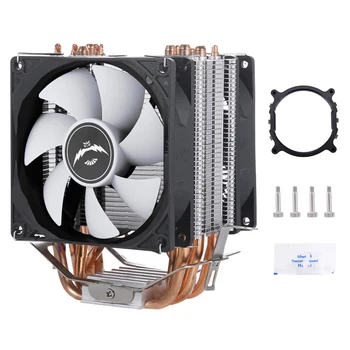 컴퓨터 냉각 선풍기 6 히트 파이프 CPU 프로세서, LGA2011 x79 x99 e5 2099 AMD PWM 속도 조절 설치에 적합