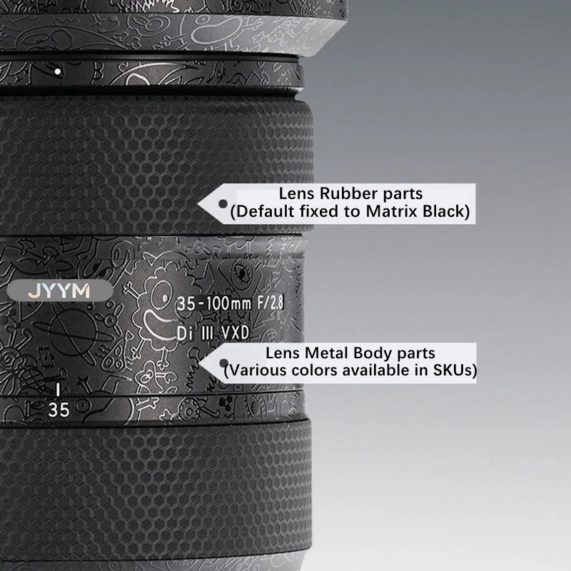 탐론 35-100mm F2.8 Di III VXD 렌즈 스티커 데칼 스킨 비닐 랩 보호 필름 코팅 35-100 2.8 F/2.8  E 마운트용