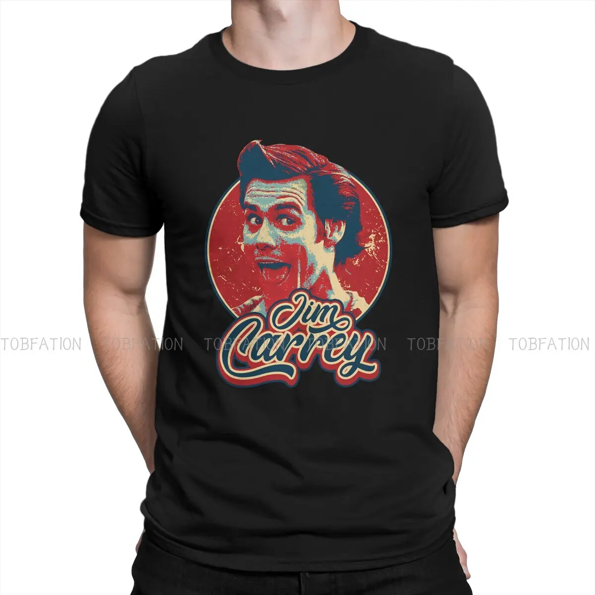 Rise O Neck Tshirt Jim Carrey Pure Cotton Classic T Shirt Uomo Top Fashion Big Sale