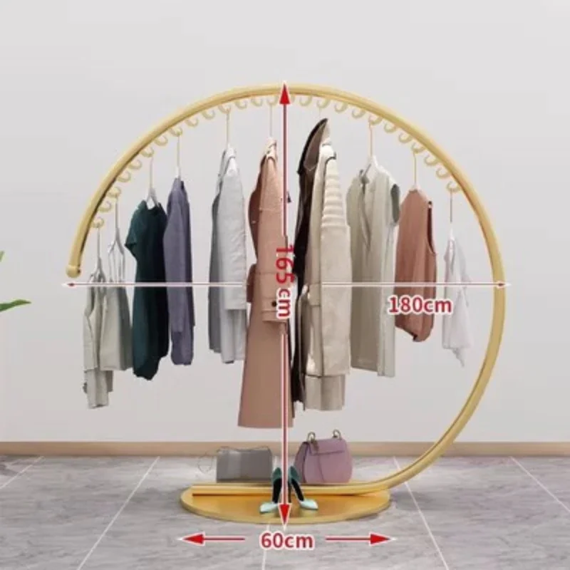 Clothes Display Hanger Coat Rack Clothing Drying Racks Floor Modern Standing Clothes Hanger Coat Shelf