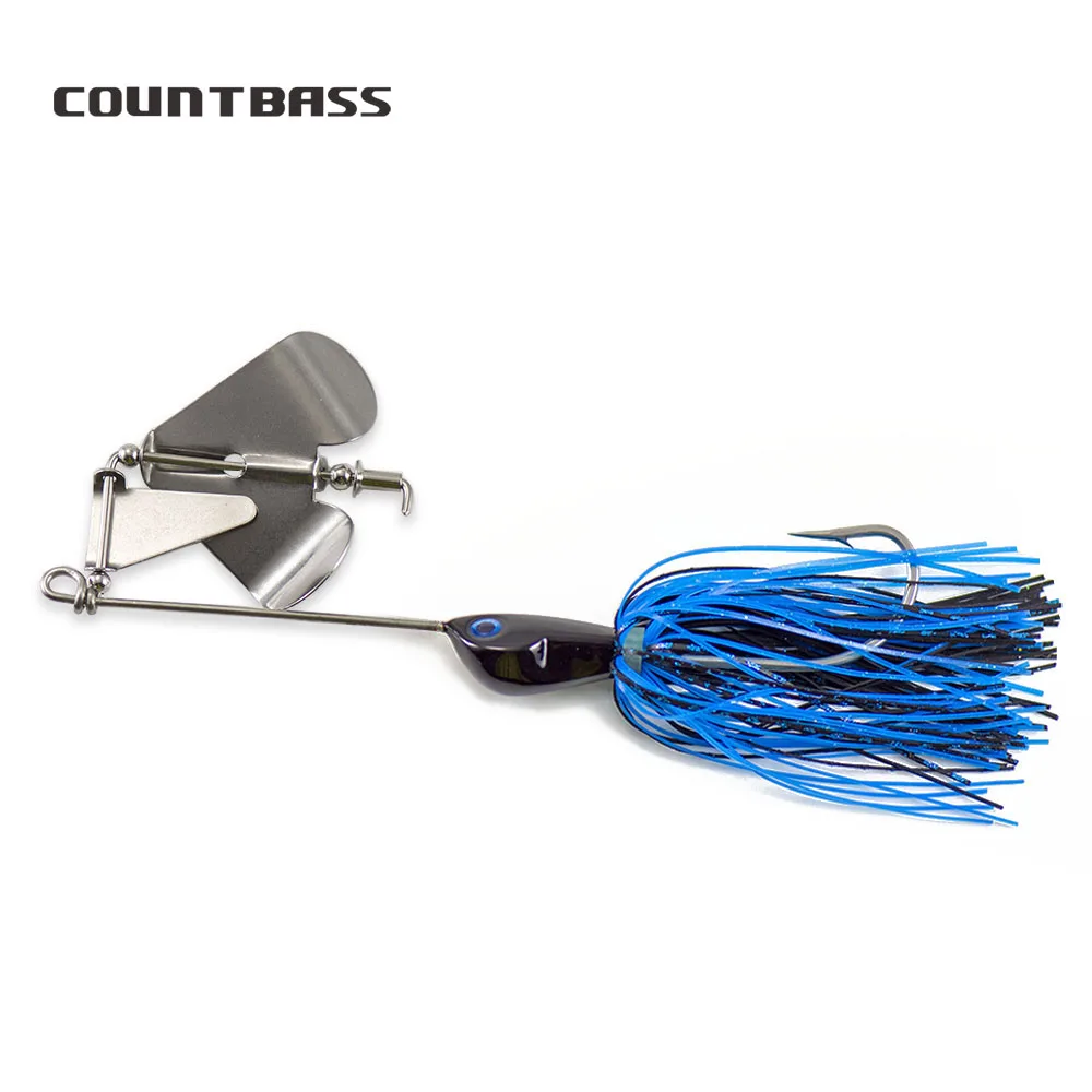 COUNTBASS 5/8oz Clacker Buzzbaits with Stainless Steel hook 6/0 Bass  Fishing Lures Silicone Skirt Wire Baitss