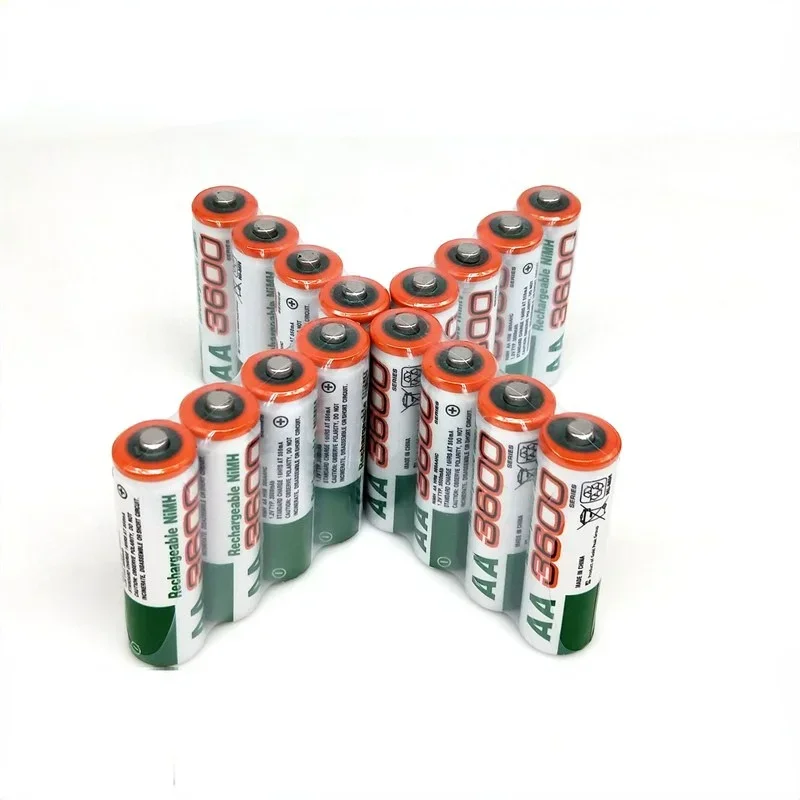 

High-capacity 100% New AA Battery 3600 MAh Rechargeable Battery 1.2V Ni-MH AA Battery Suitable for Clocks Mice Computers