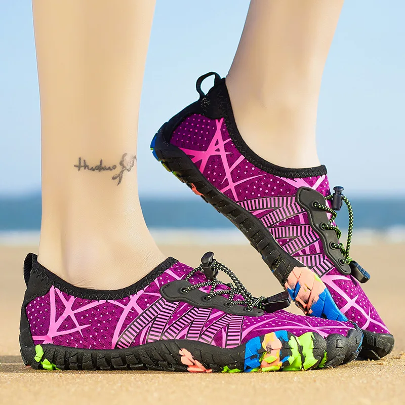Men's and Women's Outdoor Wading Shoes Quick-drying Breathable Five-finger Beach Shoes Diving Swimming Hiking water shoes,aqua shoes